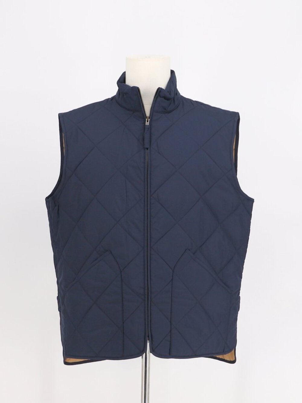 NWT J. CREW Men's Quilted Walker Vest in Navy Size L